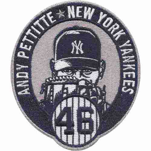 2015 New York Yankees 46 Andy Pettitte Commemorative Retirement Patch
