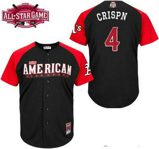 American League Oakland Athletics #4 Coco Crisp Black 2015 All-Star Game Player Jersey