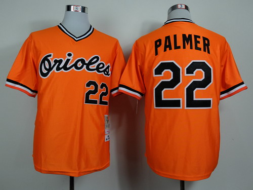 Baltimore Orioles #22 Jim Palmer 1982 Orange Throwback Jersey