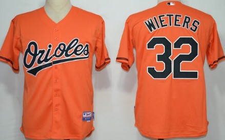 Baltimore Orioles #32 Matt Wieters Orange Jersey
