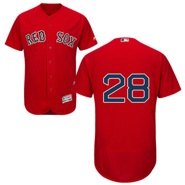Boston Red Sox #28 J. D. Martinez Red Flexbase Authentic Collection Stitched MLB Jersey