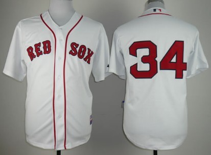Boston Red Sox #34 David Ortiz White Jersey