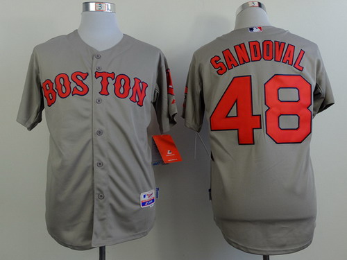 Boston Red Sox #48 Pablo Sandoval 2014 Gray Jersey