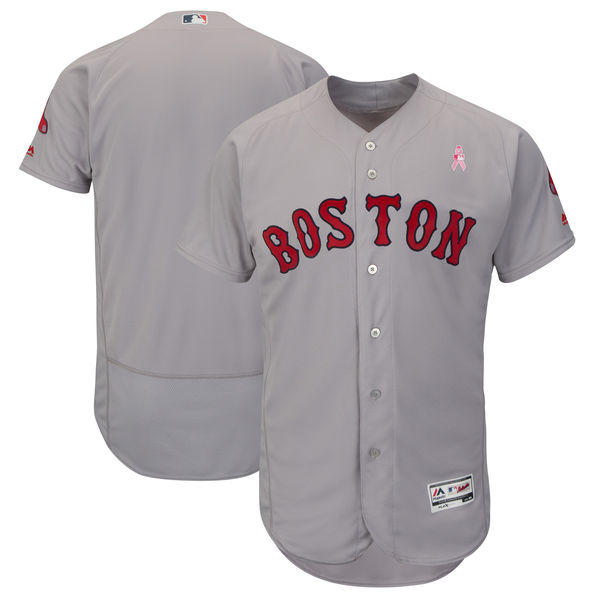 Boston Red Sox Blank Gray 2018 Mother’s Day Flexbase Jersey