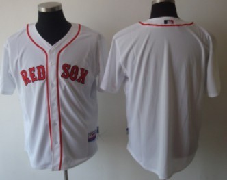 Boston Red Sox Blank White Jersey