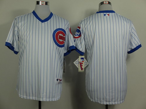 Chicago Cubs Blank 1988 White Pullover Jersey