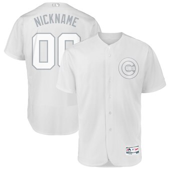 Chicago Cubs Majestic 2019 Players’ Weekend Flex Base Authentic Roster Custom White Jersey