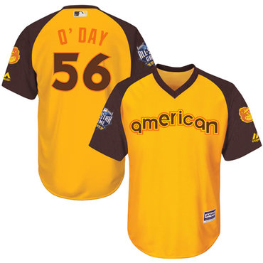 Darren ODay Gold 2016 MLB All-Star Jersey – Men’s American League Baltimore Orioles #56 Cool Base Game Collection