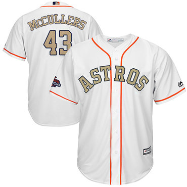 Houston Astros #43 Lance McCullers White 2018 Gold Program Cool Base Stitched MLB Jersey