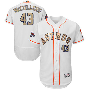 Houston Astros #43 Lance McCullers White FlexBase Authentic 2018 Gold Program Cool Base Stitched MLB Jersey