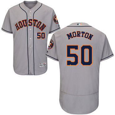 Houston Astros #50 Charlie Morton Grey Flexbase Authentic Collection Stitched Baseball Jersey