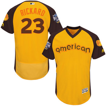 Joey Rickard Gold 2016 All-Star Jersey – Men’s American League Baltimore Orioles #23 Flex Base Majestic MLB Collection Jersey