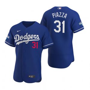 Los Angeles Dodgers #31 Mike Piazza Royal 2020 World Series Champions Jersey