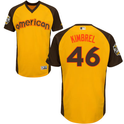 Men’s American League Boston Red Sox #46 Craig Kimbrel Gold 2016 MLB All-Star Cool Base Collection Jersey