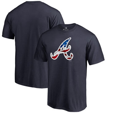 Men’s Atlanta Braves Fanatics Branded Navy Banner Wave T Shirt