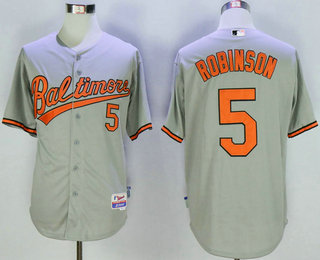 Men’s Baltimore Orioles #5 Brooks Robinson Orange Cool Base Jersey