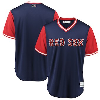 Men’s Boston Red Sox Blank Majestic Navy 2018 Players’ Weekend Team Jersey