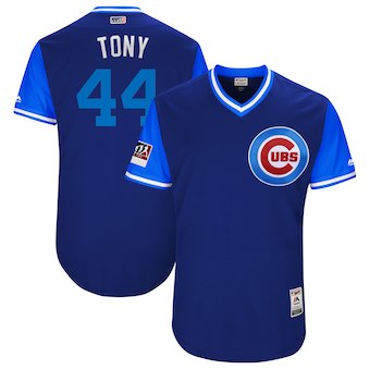 Men’s Chicago Cubs 44 Anthony Rizzo Tony Majestic Royal 2018 Players’ Weekend Authentic Jersey
