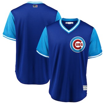 Men’s Chicago Cubs Blank Majestic Royal 2018 Players’ Weekend Team Jersey