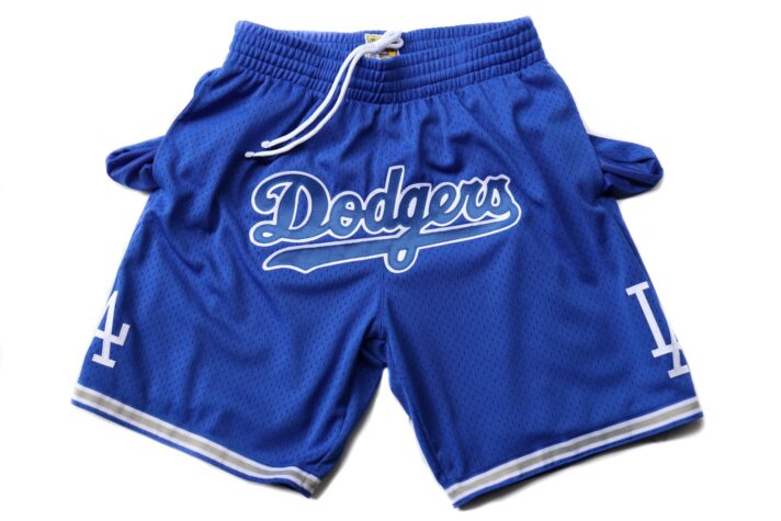 Men’s Los Angeles Dodgers Blue Just Don Shorts Swingman Shorts