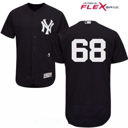Men’s New York Yankees #68 Dellin Betances Navy Blue Alternate Stitched MLB Majestic Flex Base Jersey