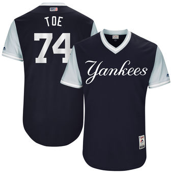 Men’s New York Yankees Ronald Torreyes Toe Majestic Navy 2017 Players Weekend Authentic Jersey