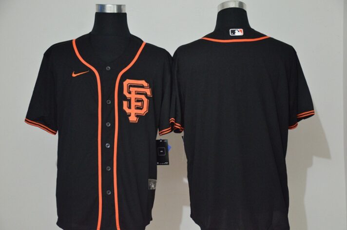 Men’s San Francisco Giants Blank Black Stitched MLB Cool Base Nike Jersey