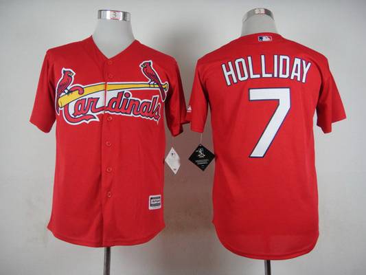 Men’s St. Louis Cardinals #7 Matt Holliday 2015 Red Jersey