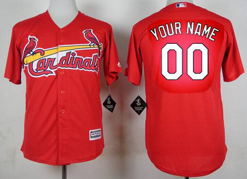Men’s St. Louis Cardinals Customized 2015 Red Jersey
