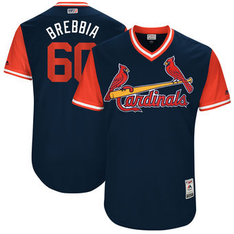 Men’s St. Louis Cardinals John Brebbia Brebbia Majestic Navy 2017 Players Weekend Authentic Jersey