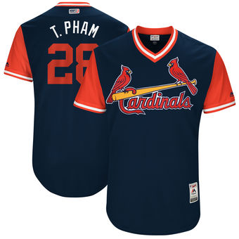 Men’s St. Louis Cardinals Tommy Pham T. Pham Majestic Navy 2017 Players Weekend Authentic Jersey