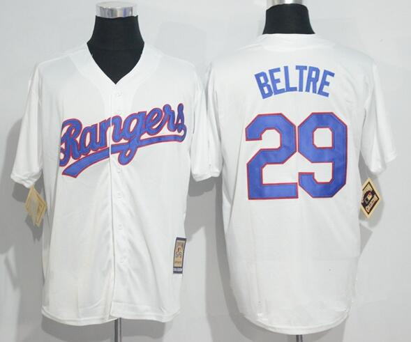 Men’s Texas Rangers #29 Adrian Beltre White Home Stitched MLB Majestic Cool Base Cooperstown Collection Jersey