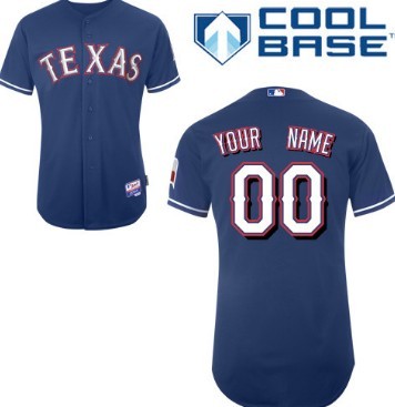 Men’s Texas Rangers Customized Blue Jersey