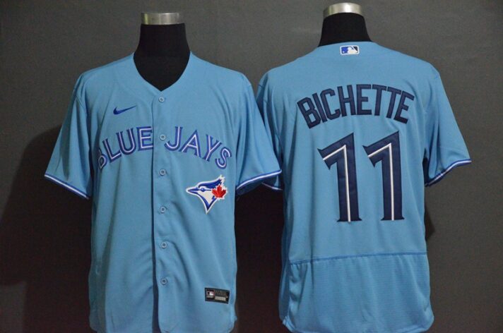 Men’s Toronto Blue Jays #11 Bo Bichette Blue Stitched MLB Flex Base Nike Jersey