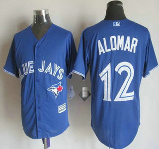 Men’s Toronto Blue Jays #12 Roberto Alomar Alternate Blue 2015 MLB Cool Base Jersey