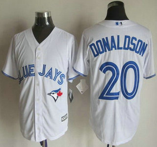 Men’s Toronto Blue Jays #20 Josh Donaldson Home White 2015 MLB Cool Base Jersey