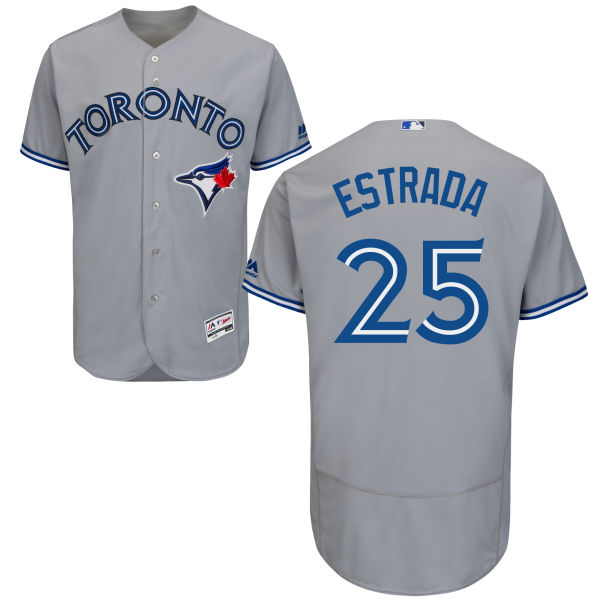 Men’s Toronto Blue Jays #25 Marco Estrada Gray Road 2016 Flexbase Majestic Baseball Jersey