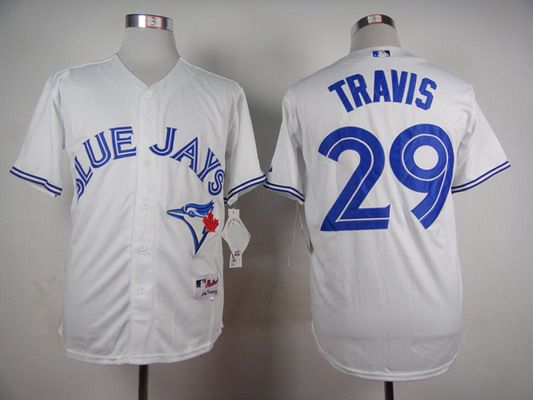 Men’s Toronto Blue Jays #29 Devon Travis White Jersey