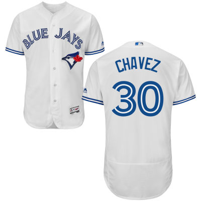 Men’s Toronto Blue Jays #30 Jesse Chavez White Home 2016 Flexbase Majestic Baseball Jersey
