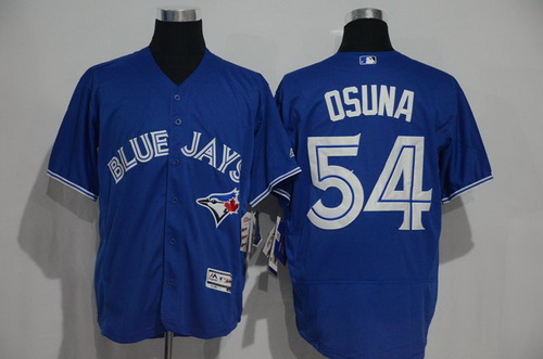 Men’s Toronto Blue Jays #54 Roberto Osuna Blue 2016 Flexbase Majestic Baseball Jersey
