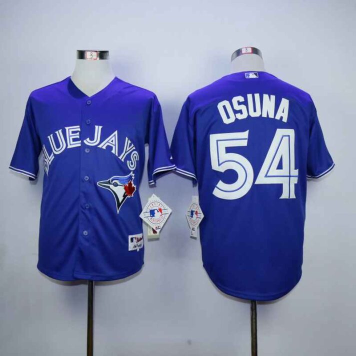 Men’s Toronto Blue Jays #54 Roberto Osuna Blue Cool Base Jersey