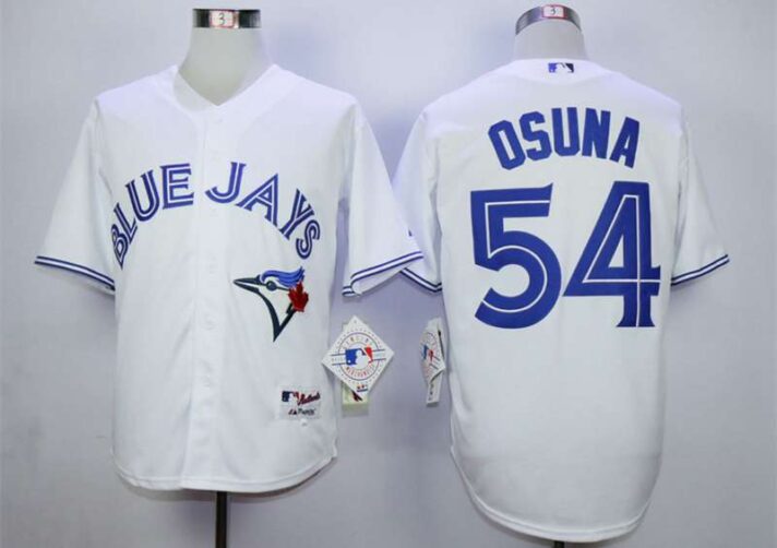 Men’s Toronto Blue Jays #54 Roberto Osuna White Cool Base Jersey