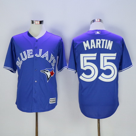 Men’s Toronto Blue Jays #55 Russell Martin Blue 2016 Flexbase Majestic Baseball Jersey