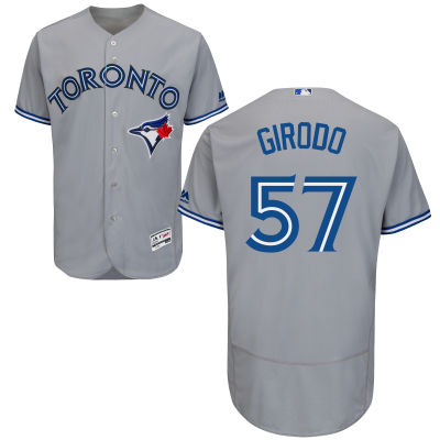 Men’s Toronto Blue Jays #57 Chad Girodo Gray Road 2016 Flexbase Majestic Baseball Jersey