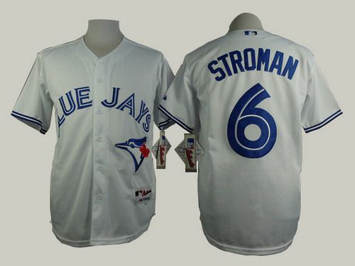 Men’s Toronto Blue Jays #6 Marcus Stroman White Jersey