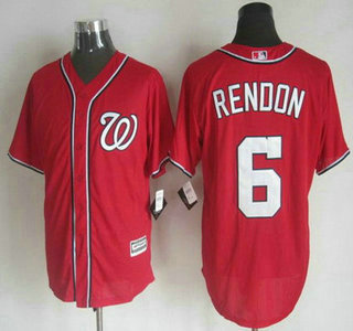 Men’s Washington Nationals #6 Anthony Rendon Alternate Red 2015 MLB Cool Base Jersey
