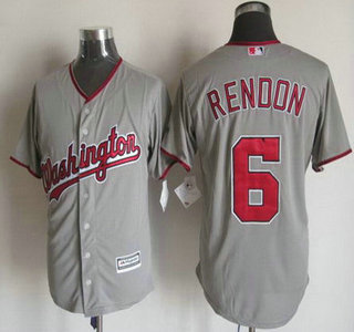 Men’s Washington Nationals ##6 Anthony Rendon Away Gray 2015 MLB Cool Base Jersey