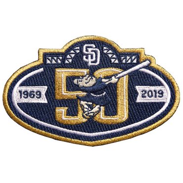 MLB San Diego Padres 50th anniversary Navy Patch