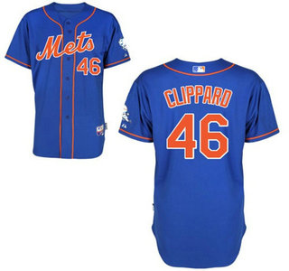 New York Mets #46 Tyler Clippard Alternate Royal Home Authentic Cool Base Jersey