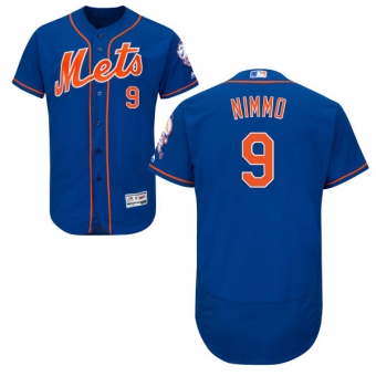 New York Mets #9 Brandon Nimmo Blue Flexbase Authentic Collection Stitched MLB Jersey